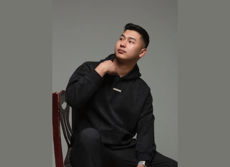 Washed Black Hoodie Size L